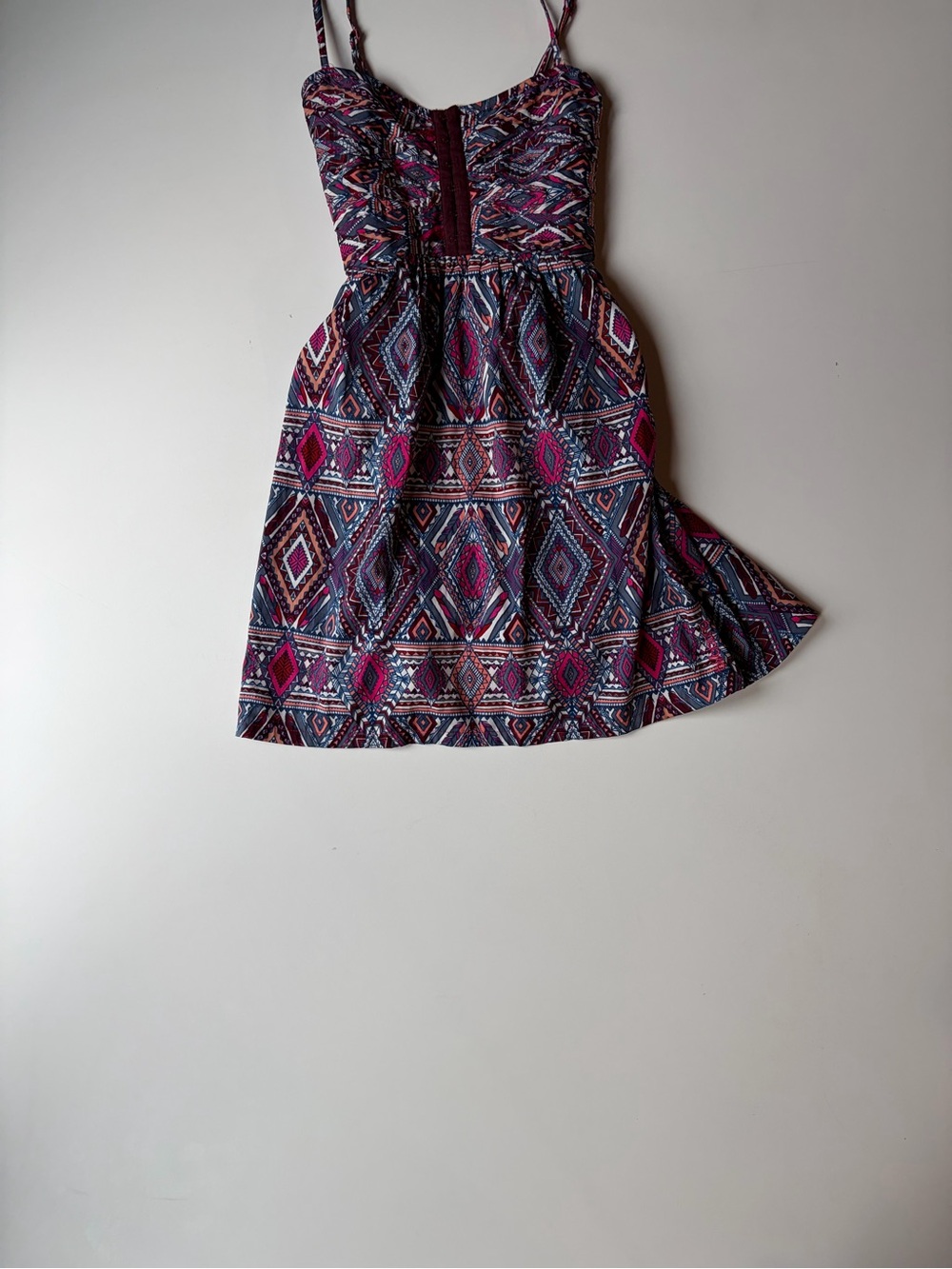 Billabong Purple & Pink Aztec Print Mini Dress